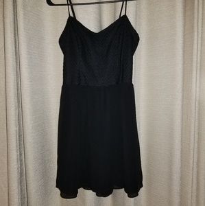Black dress criss cross back